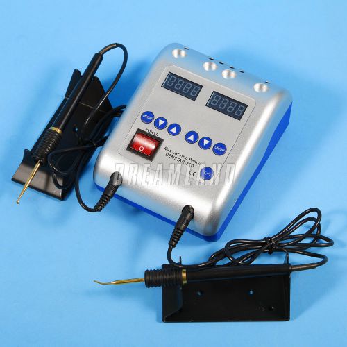 Dental Lab Electric Waxer Carving Knife Machine Double Pen and 6 Wax Tip/Pot