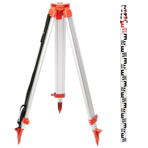 Tripod + 5m staff for laser level wide use +carring bag insert bubble remarkable for sale