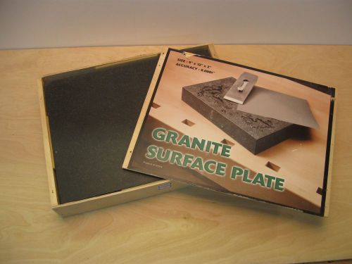 Granite surface plate 12-1/4&#034; x 9-1/4&#034; x 2&#034; excellent condition (Woodcraft)