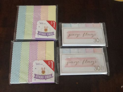 Target Page Flags Sticky Notes Chevron Water Color 4 Packs Erin Condren Planner