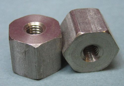 12 - pieces stainless steel nut spacer standoff 7/16&#034;-long 1/2&#034;-hex 10-32 thread for sale