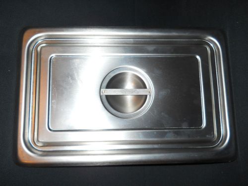 Polar Ware Stainless Steel 12.25&#034; x 7.75&#034; Solid Cover for Instrument Tray 1202-2