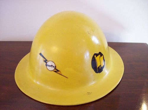 VINTAGE GENTEX HARD HAT CONSTRUCTION HAT MODEL 120 MADE IN USA 6 1/2 TO 7 3/4