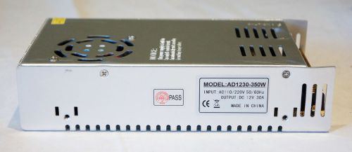 AD1230-350W INDUSTRIAL POWER SUPPLY AC110/220V 50/60HZ DC 12V 30A LIKE MEAN WELL