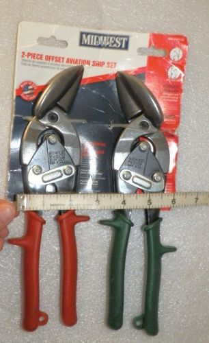 Hvac right hand &amp; left hand aviation snips together midwest mw-p6510c  m6 for sale