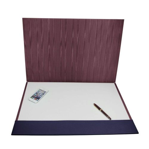 LUCRIN - 2-part writing pad 18.5 x 13.8 inches - Smooth Cow Leather - Purple