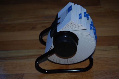Vtg Rotary Rolodex Model  Model 1024X Large Round Rotating Business Card Files