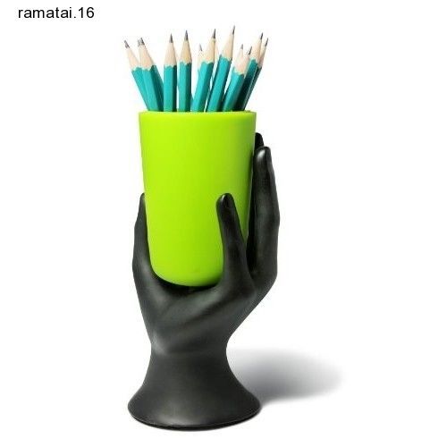 Pencil Holder Cup Hand Desk Utensil Accesories School Desk Organize Clean Home