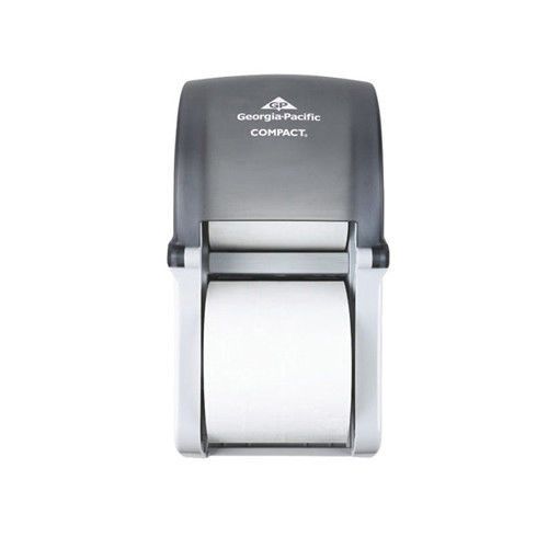 Georgia pacific compact coreless double roll tissue dispenser in gray / silver for sale