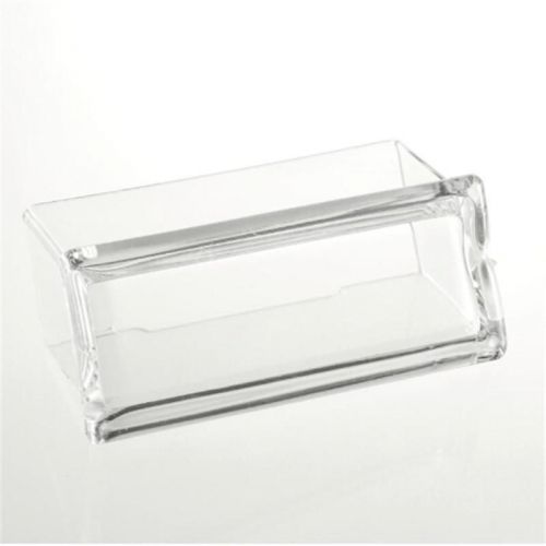 Precision Fine Clear Plastic Desktop Business Card Holders Display Stands ABUS