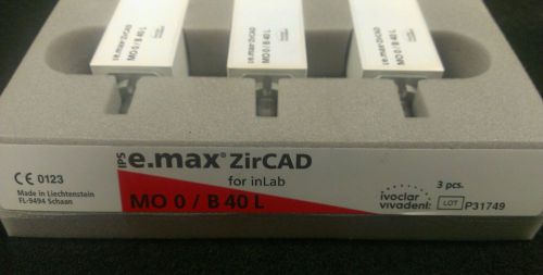 IPS e.max ZirCAD for inLab Shade MO 0 /B 40 L