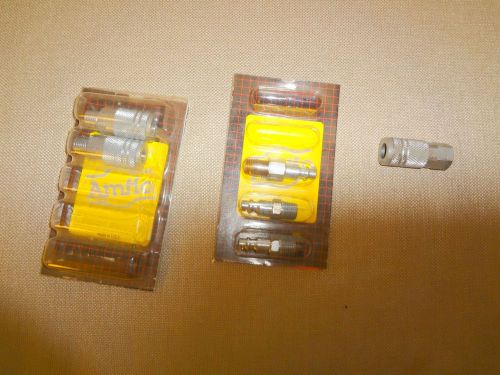 Mixed lot of 6 amflo brand coupler plugs - part of which are c21d for sale