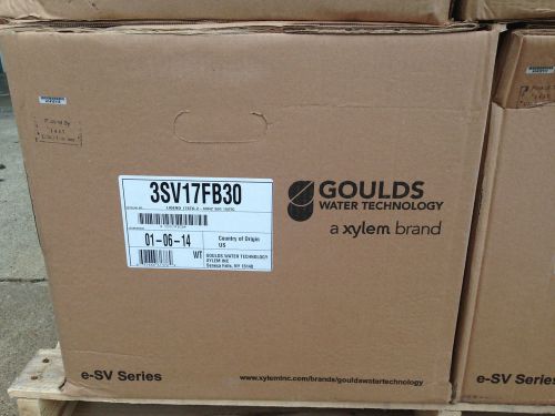 Goulds 3sv17fb30 17 stg esv ss vertical water pump liquid end grundfos cr3 cr 3 for sale