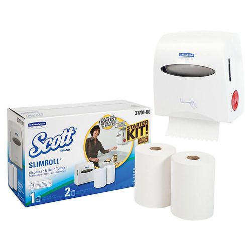 Kimberly Clark SCOTT SLIMROLL Dispenser &amp; Hand Towels 31701 Cleaning Wipe