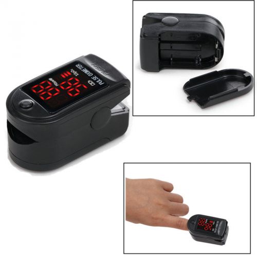 Contec CE&amp;FDA CMS50DL Black Fingertip Pulse Oximeter,SPO2,PR Monitor from USA