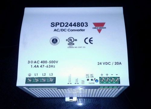 Carlo Gavazzi Model SPD244803 AC Power Supply 24V-48V Output