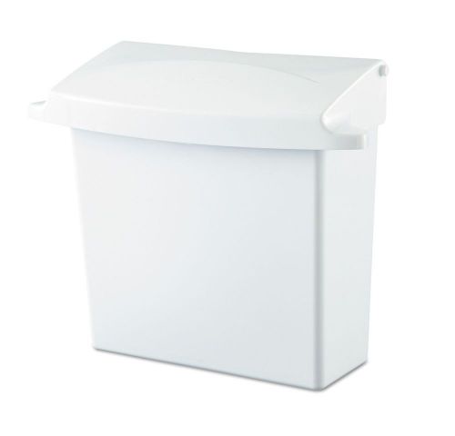 Rubbermaid Sanitary Napkin Receptacle w/ Liner RCP 6140 WHI - Brand New Item
