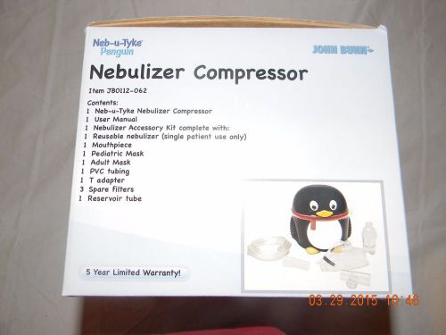 Penguin Pediatric Nebulizer Compressor Neb-u-Tyke by John Bunn JB0112-062