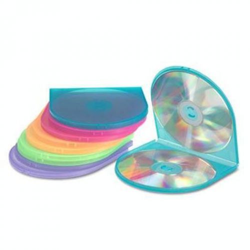 CD/DVD Shell Case, Assorted Colors, 10/Pack 87910