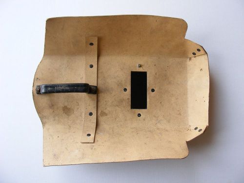 Vintage Old  Welding Helmet Mask &amp; Fireproof Cardboard &amp; Industrial Mashine Age