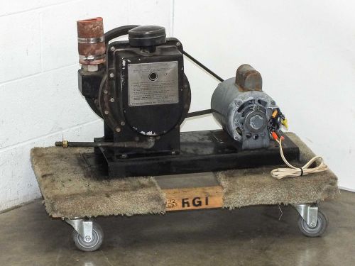 Welch vacuum pump with dayton 3/4hp motor duo-seal for sale