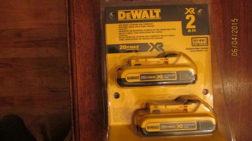 Dewalt Lithium Ion Compact Battery PACK&#039;S with Fuel Gauge