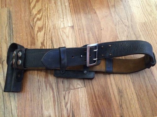 Vintage BIANCHI B2 Leather Police Duty Security Hunting Gun Belt W/Access Sz 40