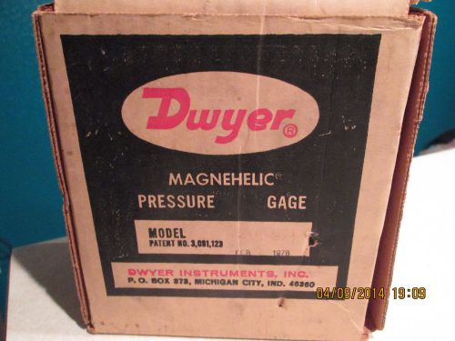DWYER MAGNEHELIC A-27 DIFFERENTIAL PRESSURE GAGE 15 psi ( NEW)