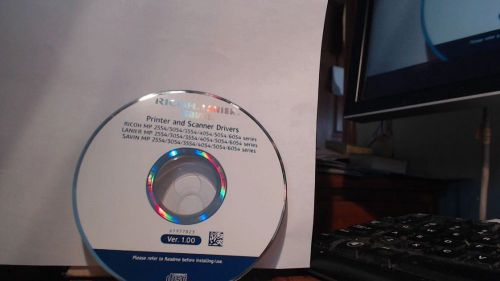 User Guide Manual + CD for  Ricoh Lanier Savin Printer + Scanner Drivers