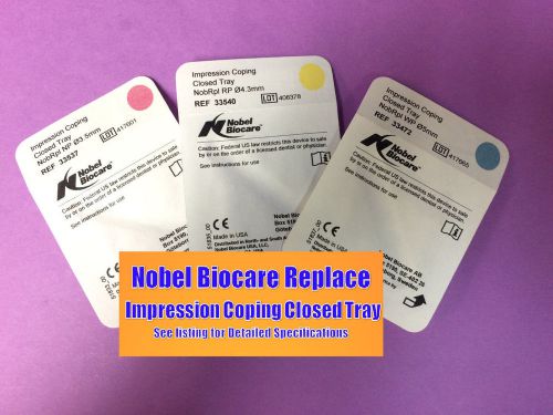 Nobel Biocare Replace - Impression Coping Closed Tray RP 4.3mm