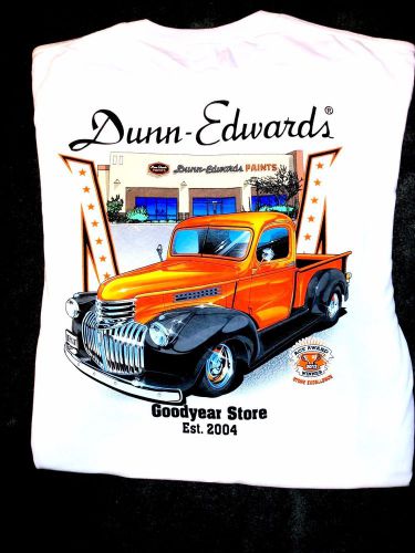 Dunn edwards paint t shirt medium 1940&#039;s p-up goodyear store new w/tags. for sale