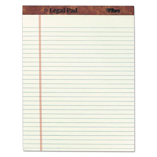 Tops the legal pad ruled perforated pads, 8 1/2 x 11 3/4, green tint, 50 sheets for sale