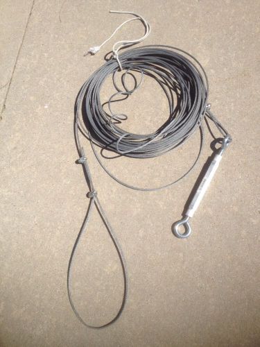 98 Feet 3/16&#034; Aircraft Cable - Lightly Used