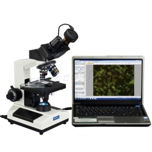 40X-2000X Darkfield Compound Laboratory LED Binocular Microscope w 1.3MP Camera