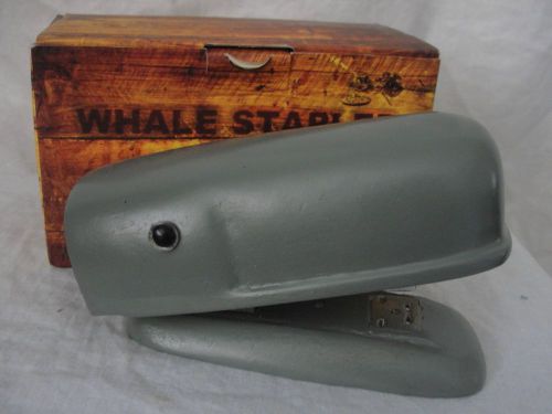 Handmade Figural Sperm Whale Stapler North Atlantic Grey New in Box