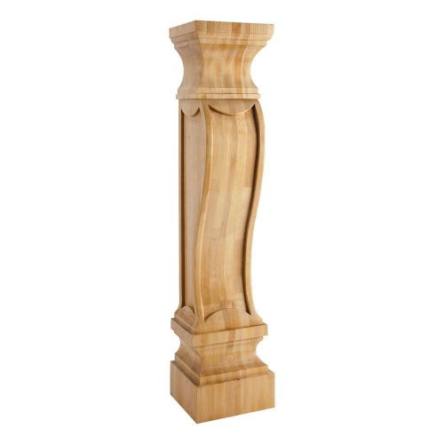 German Romanesque Wood Fireplace / Mantel Corbel- 8&#034; x 7&#034; x 36&#034;