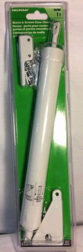 HILLMAN 852068 STORM AND SCREEN DOOR CLOSER ~ WHITE ~ FREE SHIPPING