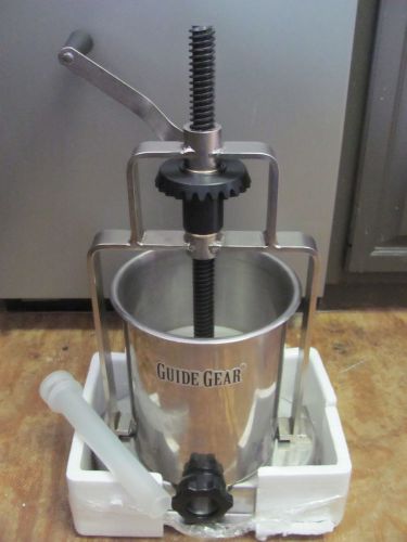 New (in box) guide gear 15-lb sausage stuffer--clearance price!! big savings!! for sale