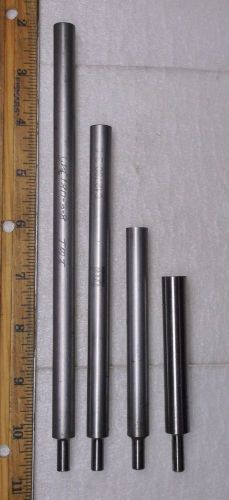 Set of four drill extension for 1/4 - 28 threaded bits 7/16&#034; dia. x 1/4&#034; shaft for sale