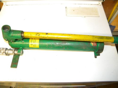 Greenlee Hydraulic Hand Pump 10,000 psi 755