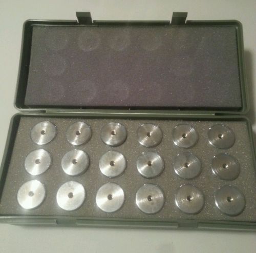 Calibration weights lot 16-200 grams each, stainless steel Scale supply in case