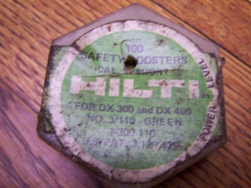 HILTI  SAFETY BOOSTERS CAL27 SHORT 1 BOX Green power level 3 loads 3/110