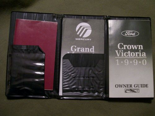 FORD CROWN VICTORIA 1990 OWNERS GUIDE AND OPERATION MANUAL WITH MAP