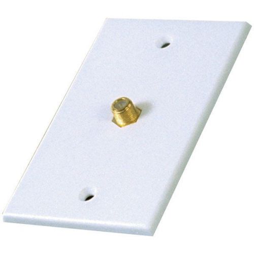 RCA VH61R Single Coaxial In-Line Wall Plate - White