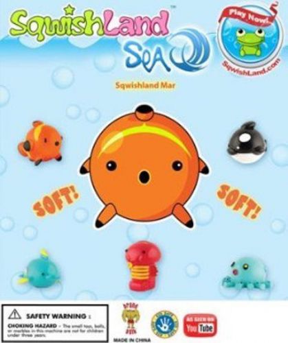 Sqwishland SEA Pencil Toppers - Vending Display Card - Collectible