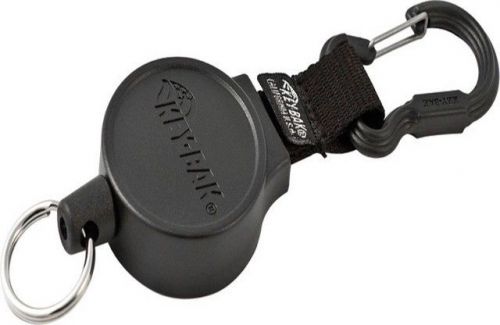 Key-bak self retracting key reel retractable 36&#034; kevlar cord. 1 5/8&#034; diameter bl for sale
