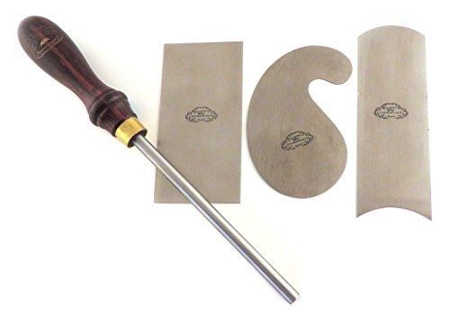 Crown tools uk scraper burnisher &amp; 3 piece clifton cabinet scraper set for sale