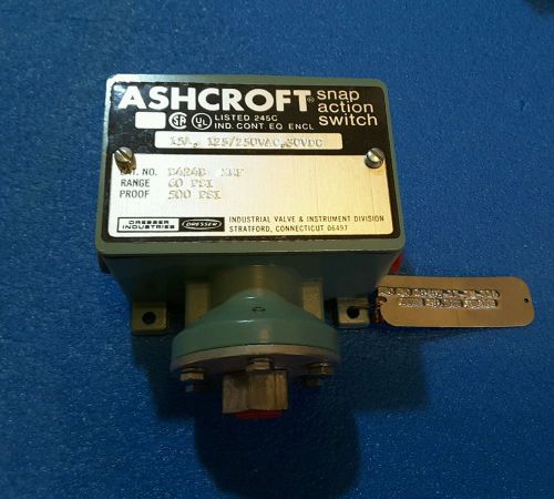 ASHCROFT  B424B XNF PRESSURE SNAP ACTION SWITCH