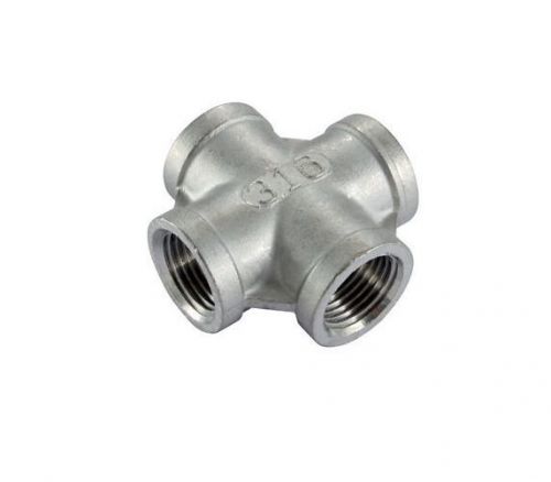 1/2&#034; female npt fnpt 4-way cross 316 stainless steel fitting class 150 union for sale