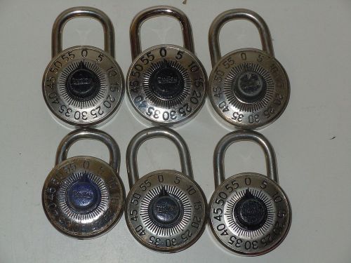 Dudley Combination Locker Lot of 6 School Locks Without Combos hardened Steel